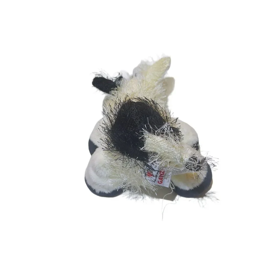 Webkinz Gamz Lil' Kinz Black & White‎ Cow 8” Beanie Plush Stuffed Toy No Code